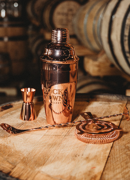 4-Piece Mixologist Barware Set in Copper