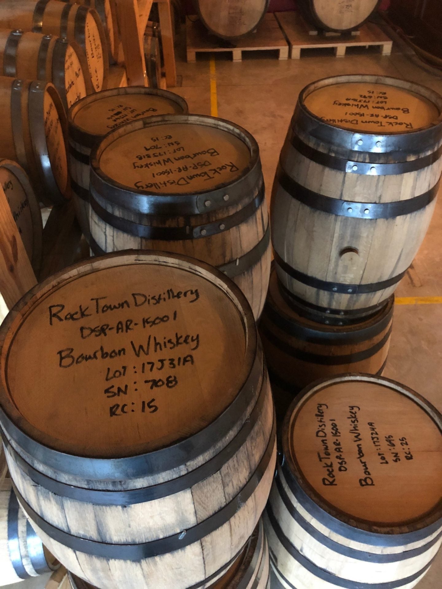 Used Bourbon Whiskey Barrels